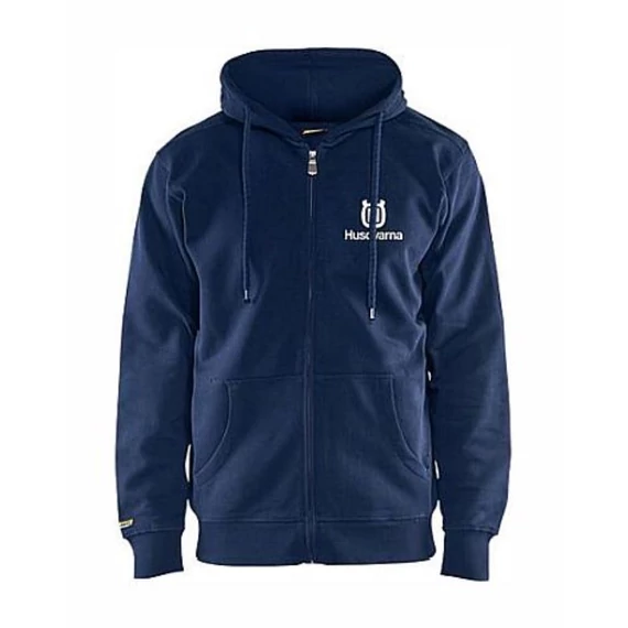 Pulóver L Husqvarna Kapucnis Navy