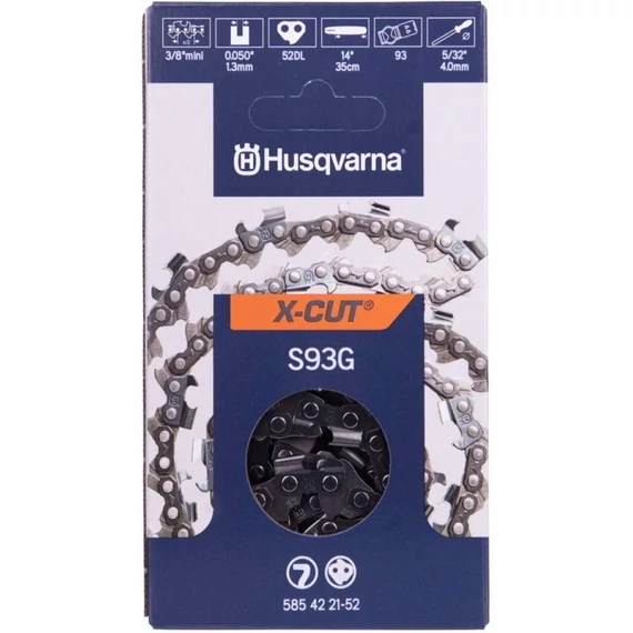 LÁNCFŰRÉSZ LÁNC HUSQVARNA X-CUT S93G 50DL 3/8" 1,3 50